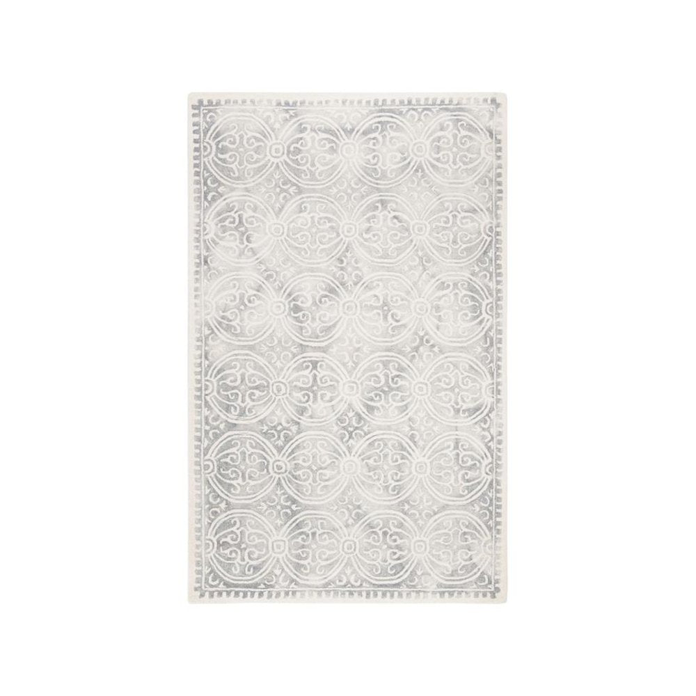 DIP DYE, SILVER / IVORY, 5' X 8', Area Rug, DDY211G-5