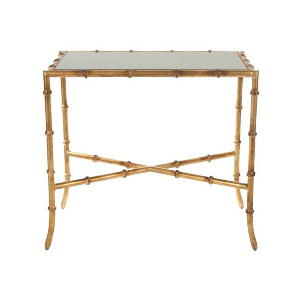 CHANDLER GOLD CROSS BASE ACCENT TABLE