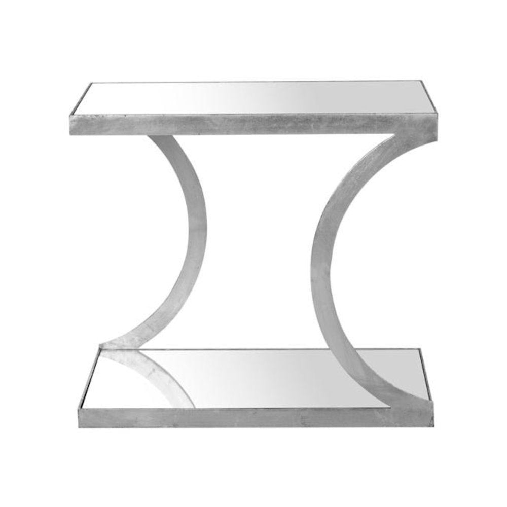 SULLIVAN SILVER LEAF ACCENT TABLE