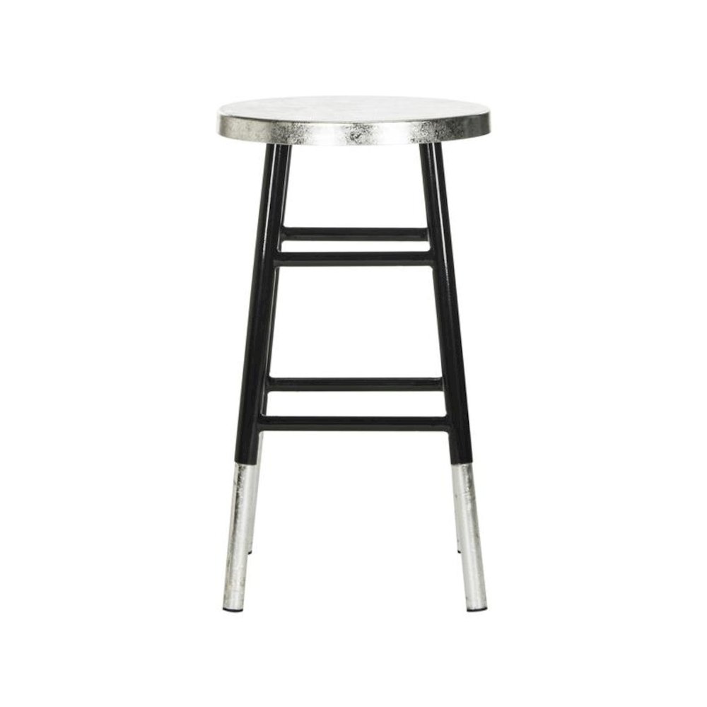KENZIE SILVER DIPPED COUNTER STOOL, FOX3211A