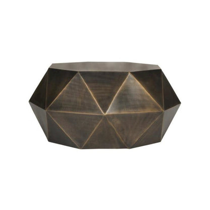 Home Collection Astrid Geometric Copper Faceted Coffee Table