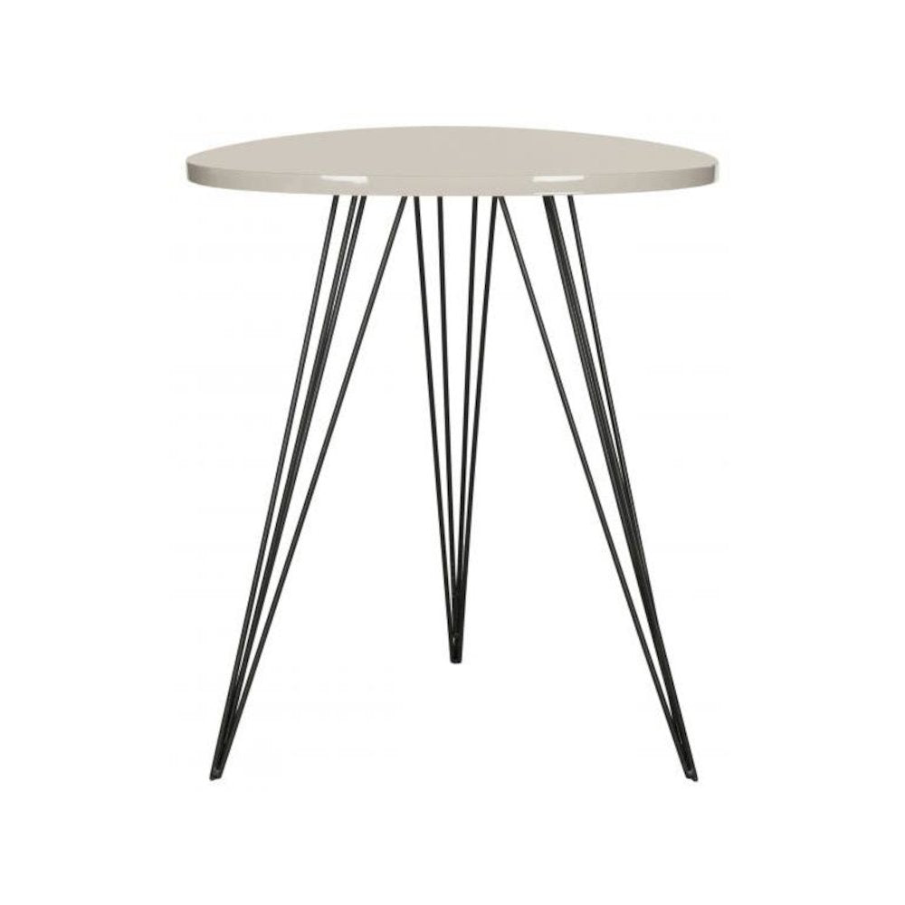 WOLCOTT RETRO MID CENTURY LACQUER SIDE TABLE, FOX4207C
