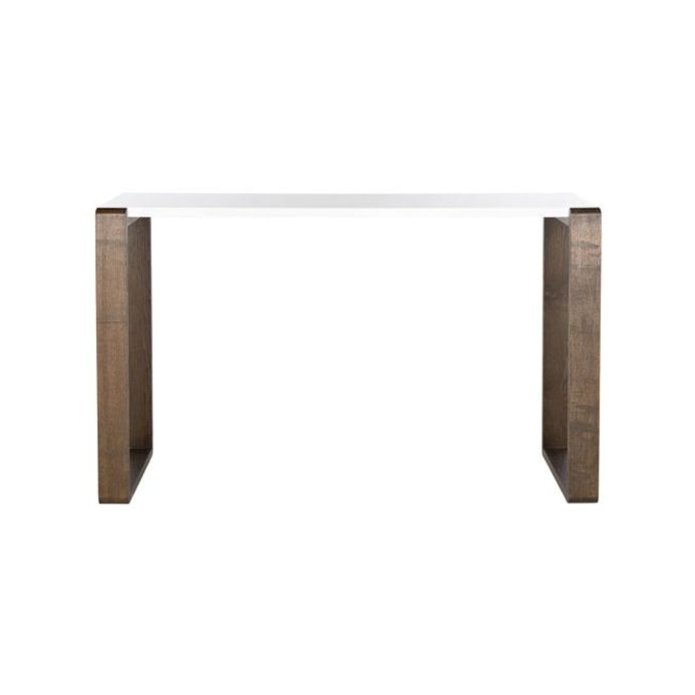 BARTHOLOMEW MID CENTURY SCANDINAVIAN LACQUER CONSOLE TABLE, FOX4209A