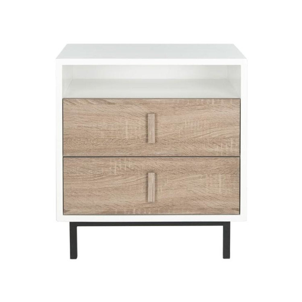 KEFTON MID CENTURY SCANDINAVIAN LACQUER TWO DRAWER CABINET