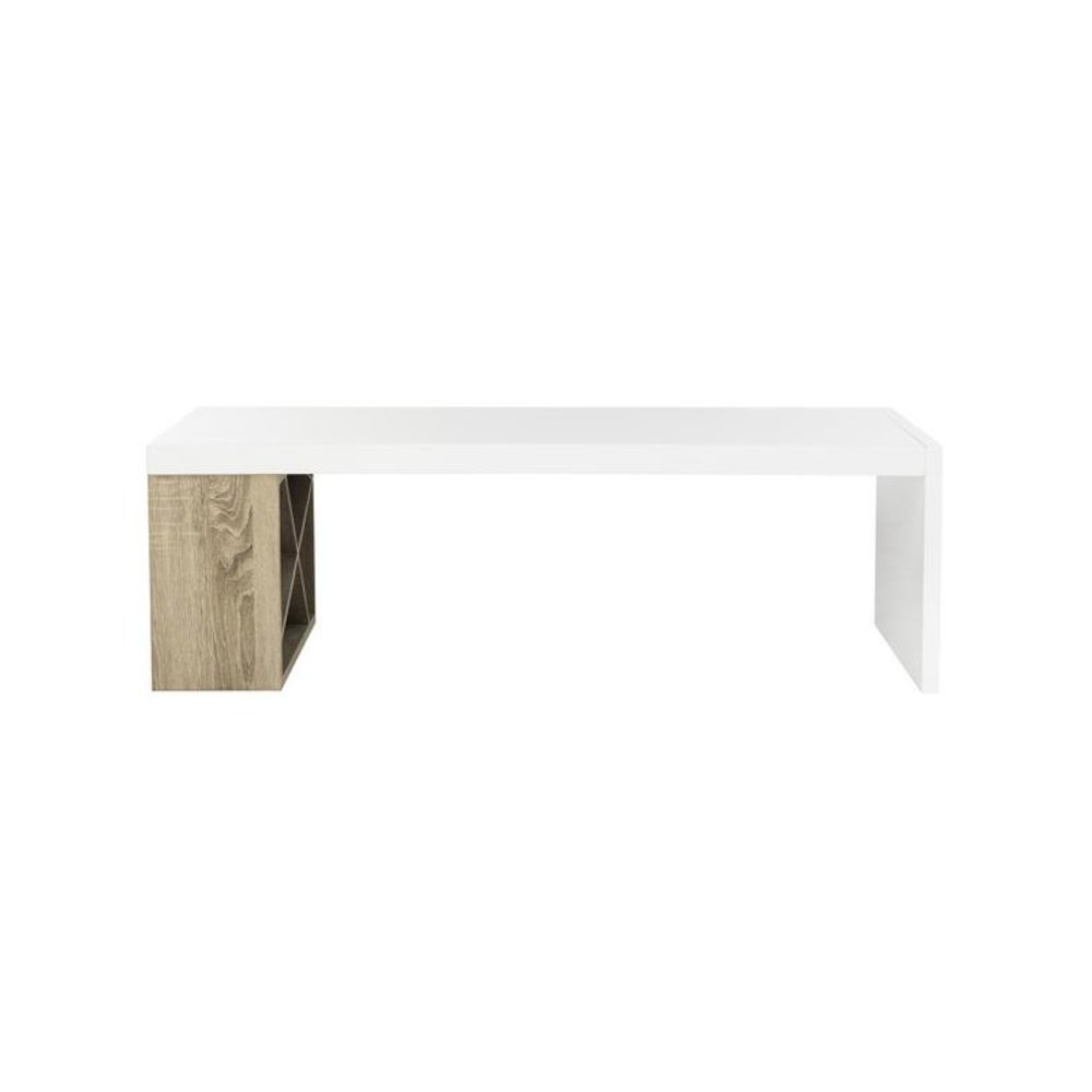 CARLTON MODERN SCANDINAVIAN SIDE STORAGE LACQUER COFFEE TABLE