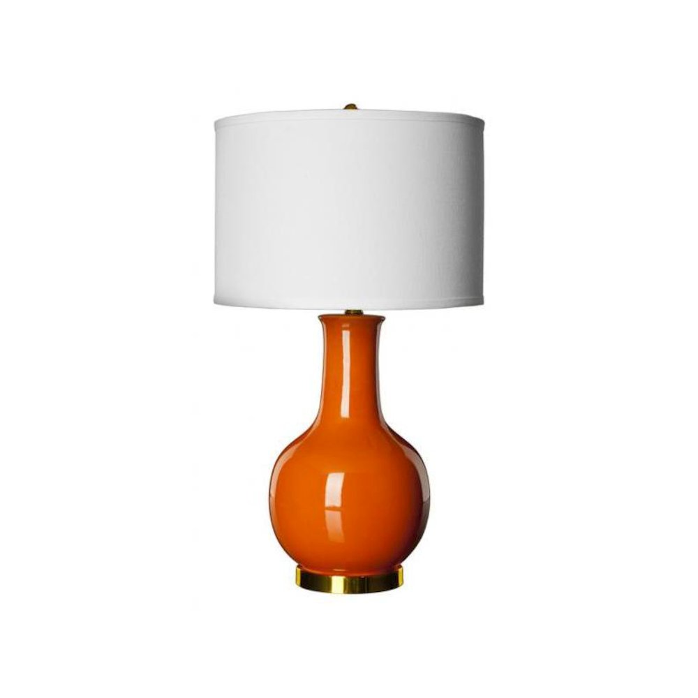 ORANGE 27.5-INCH H CERAMIC PARIS LAMP