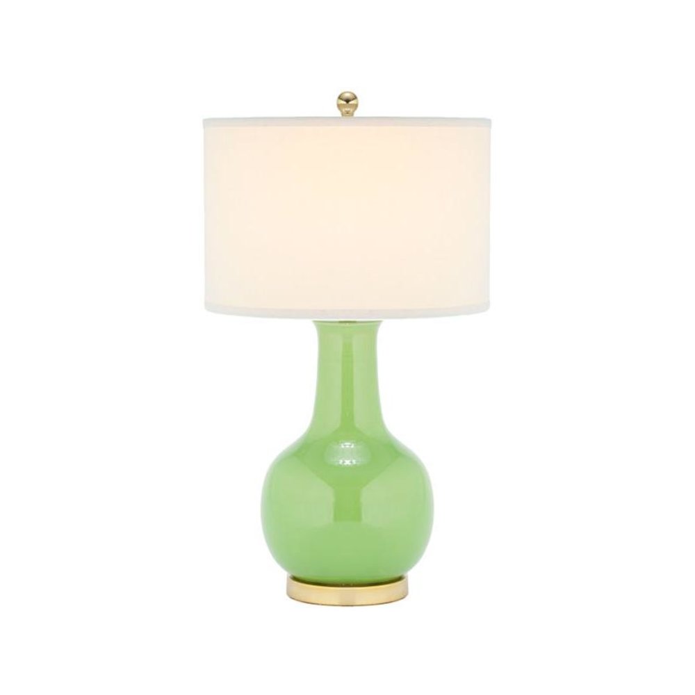 GREEN 27.5-INCH H CERAMIC PARIS LAMP