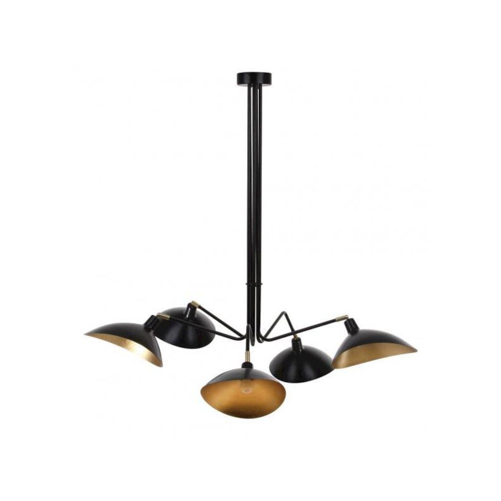 LETTIE 5 LIGHT GOLD LEAF DETAIL 49 INCH DIA PENDANT