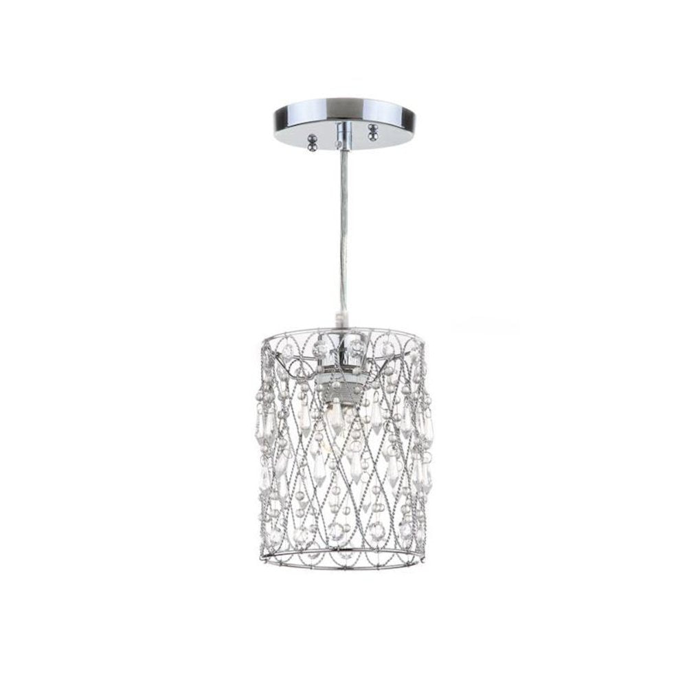 VEGA CHROME BEADED 6 -INCH DIA ADJUSTABLE PENDANT