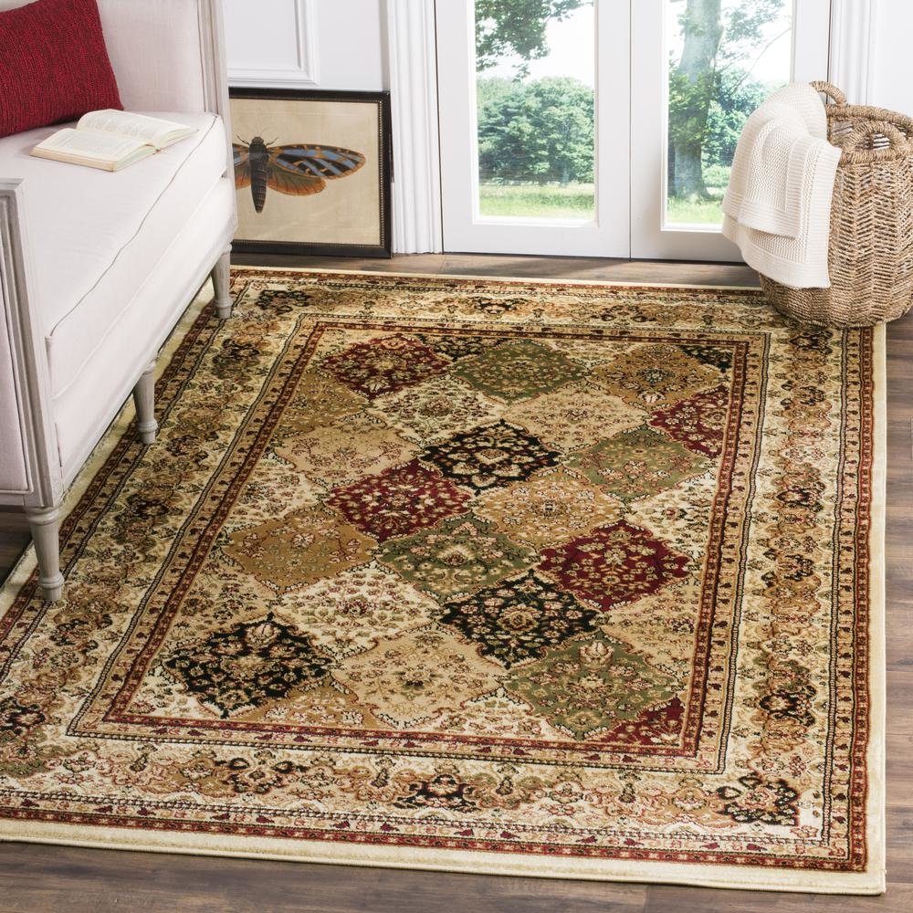 LYNDHURST, MULTI / IVORY, 5'-3" X 7'-6", Area Rug