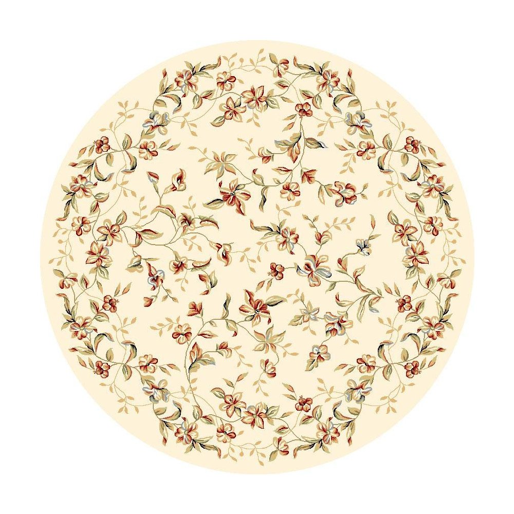 LYNDHURST, BEIGE, 8' X 8' Round, Area Rug