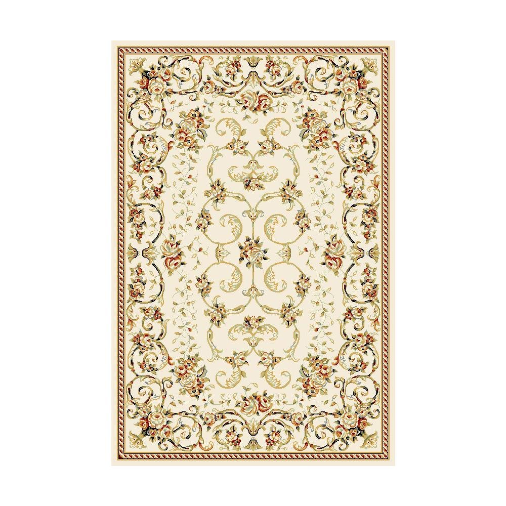 LYNDHURST, IVORY, 5'-3" X 7'-6", Area Rug