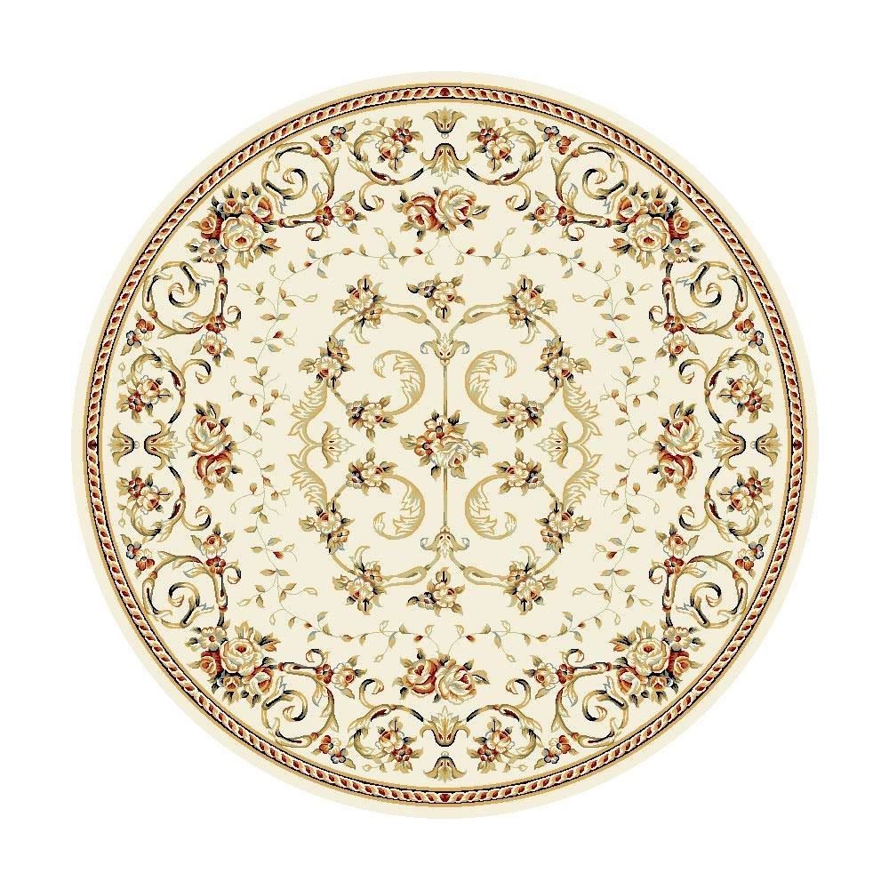 LYNDHURST, IVORY, 8' X 8' Round, Area Rug