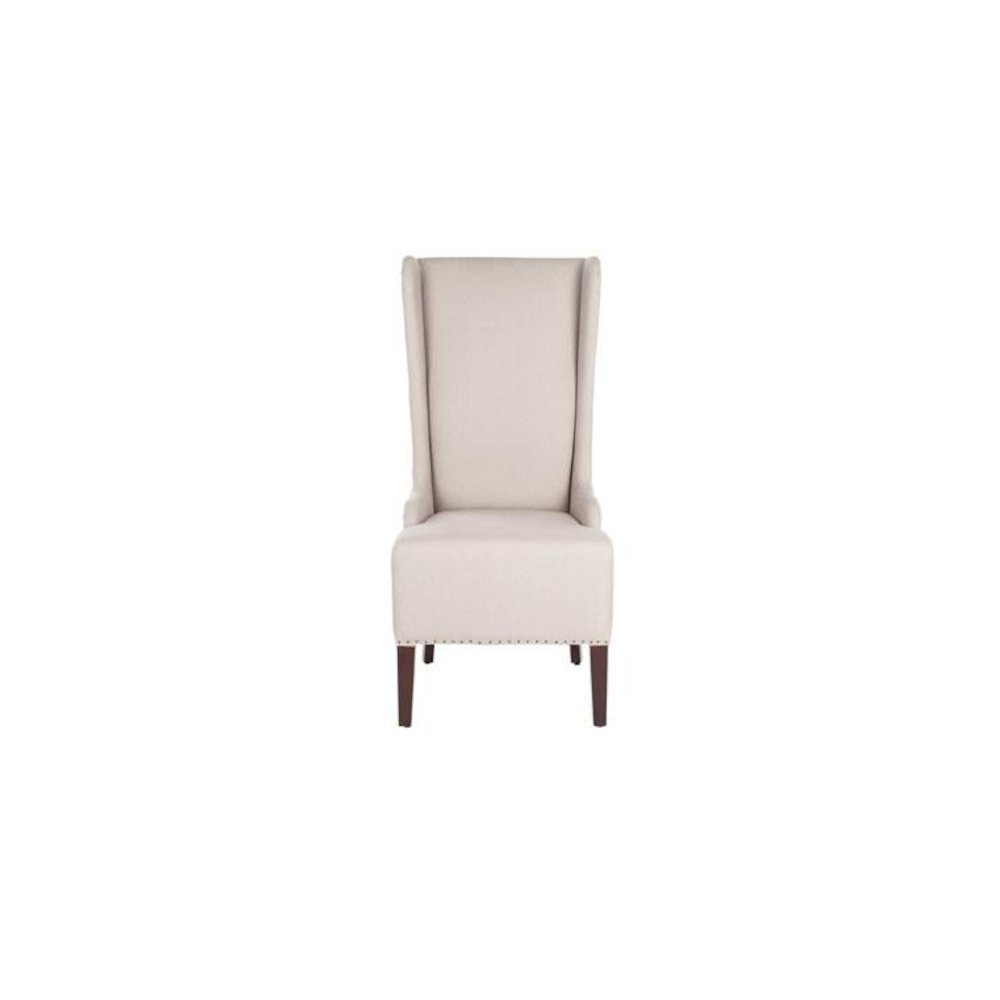 BECALL 20''H LINEN DINING CHAIR - FLAT NAIL HEADS