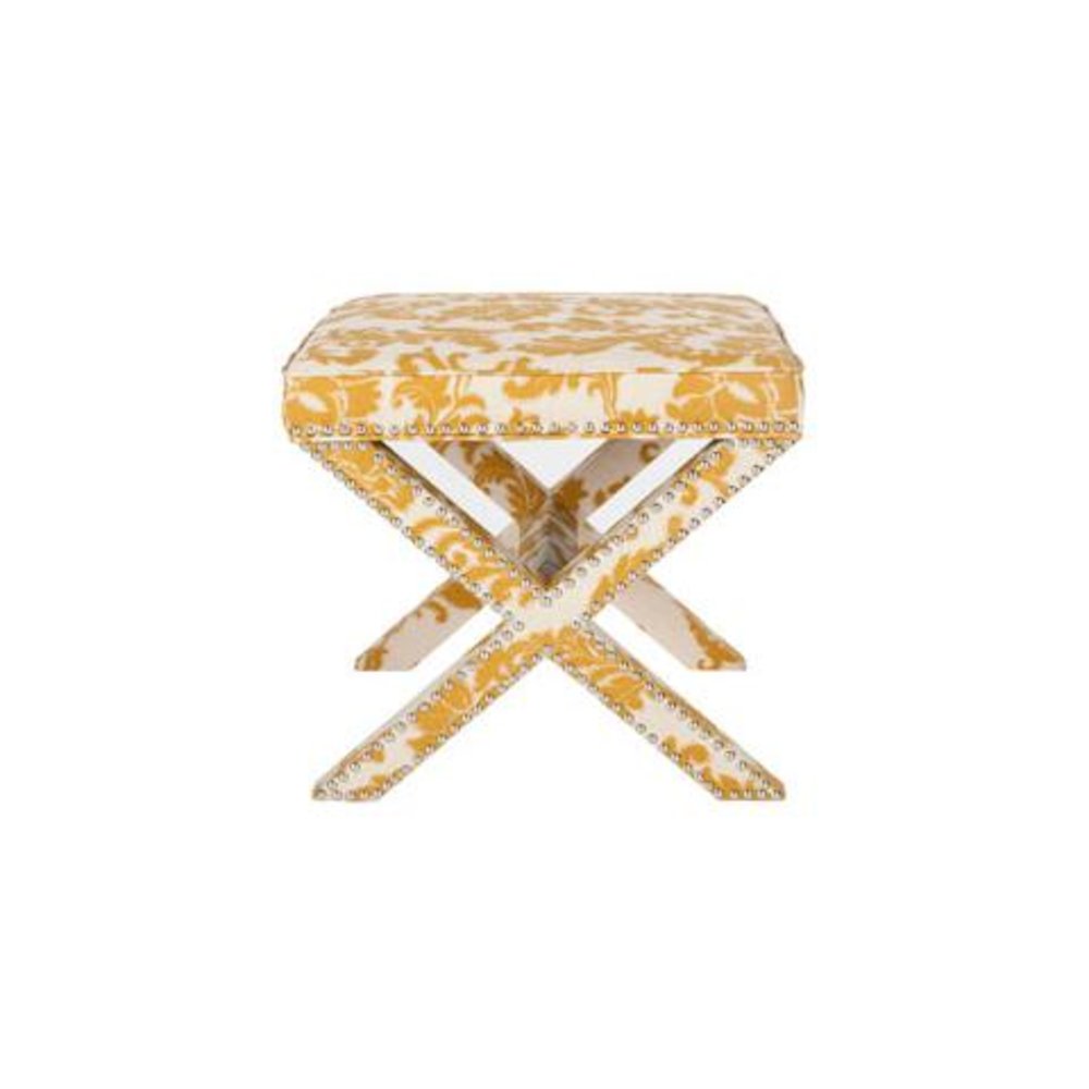 PALMER OTTOMAN - SILVER NAIL HEADS, MCR4589M
