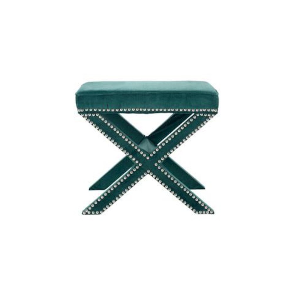 PALMER OTTOMAN - SILVER NAIL HEADS, MCR4589J