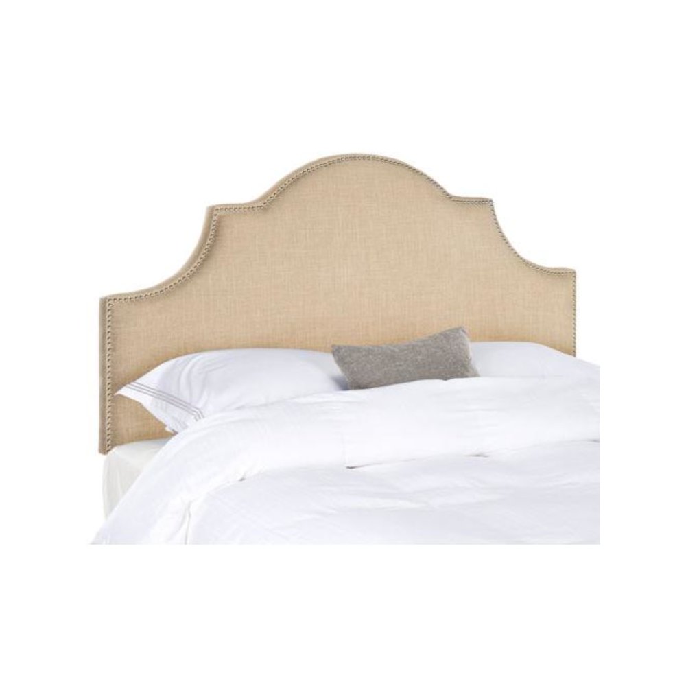 HALLMAR HEMP ARCHED HEADBOARD - SILVER NAIL HEAD, MCR4027A