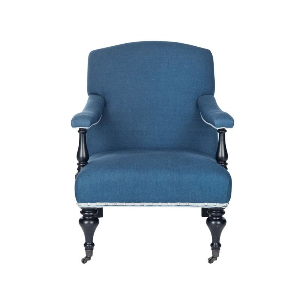DEVONA ARM CHAIR - SILVER NAIL HEADS