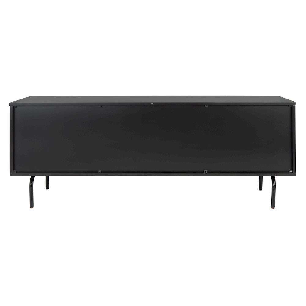 Genevieve Media Stand - Black / Walnut