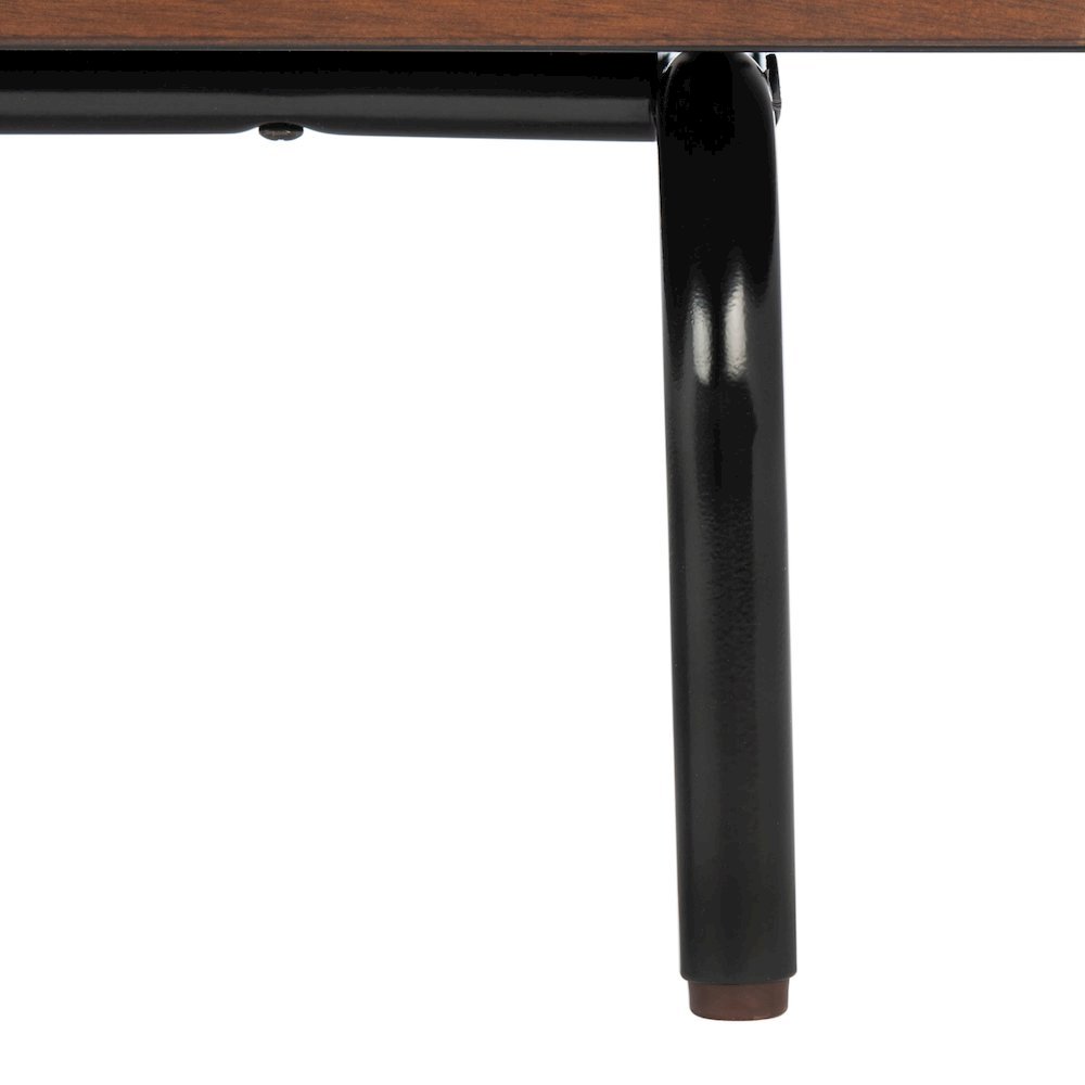 Genevieve Media Stand - Black / Walnut
