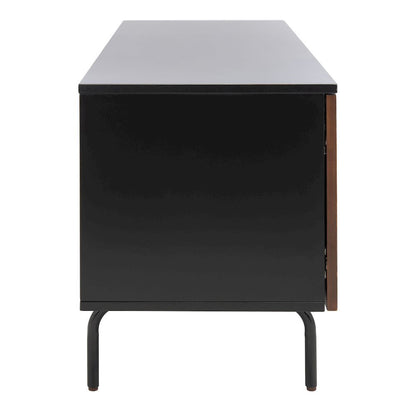 Genevieve Media Stand - Black / Walnut