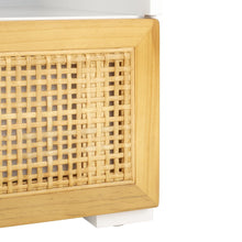 Theon 2 Drawer Media Stand / White / Natural