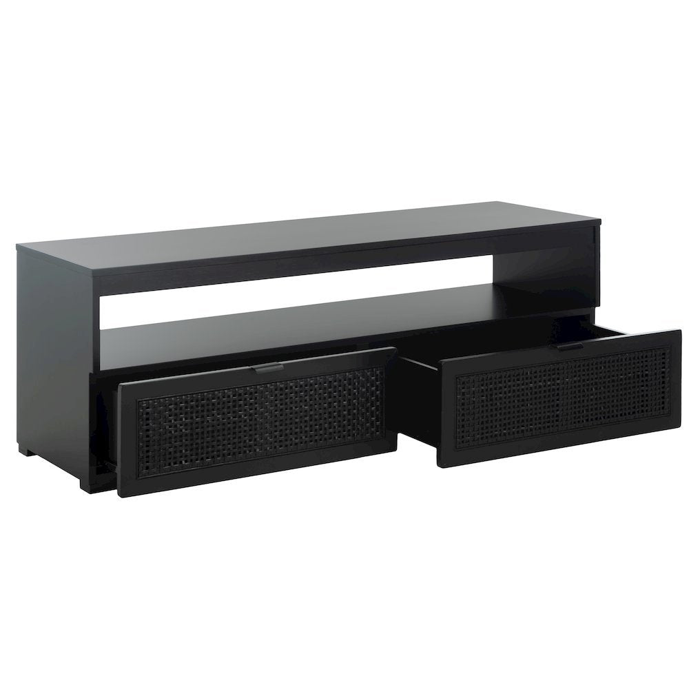 Theon Two-Drawer Media Stand - Black