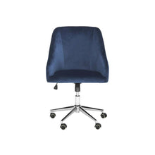 ADRIENNE VELVET CHROME LEG SWIVEL OFFICE CHAIR