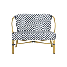 Dandra Herringbone Rattan Settee