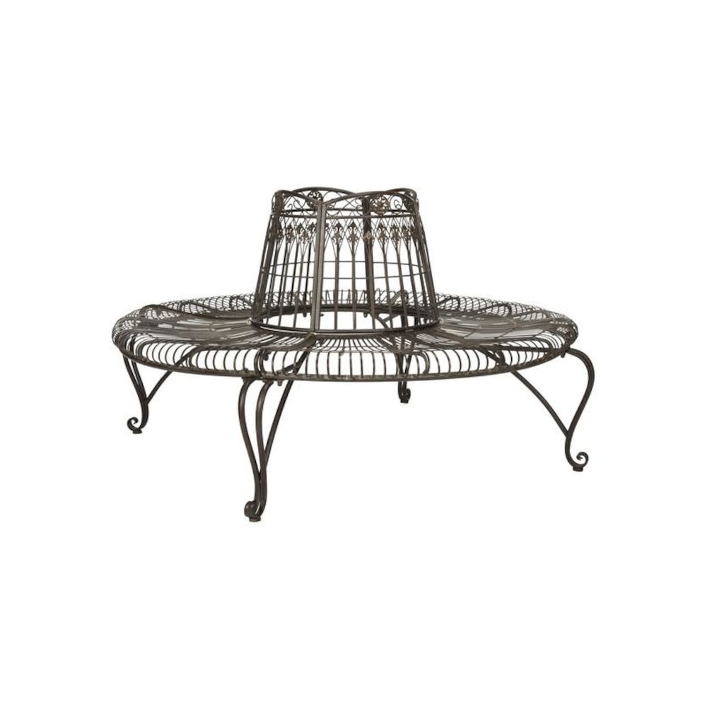 Ally Darling Wrought Iron 60.25-Inch W Outdoor Tree Bench