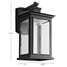 Taylen, 6.7 Inch, Oil Rubbed Bronze, Metal/Glass Outdoor Wall Sconce