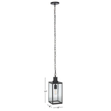 Agni, 6 Inch, Black, Steel/Glass Outdoor Pendant