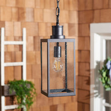 Agni, 6 Inch, Black, Steel/Glass Outdoor Pendant