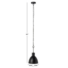 Priestly, 9.84 Inch, Black, Steel Outdoor Pendant