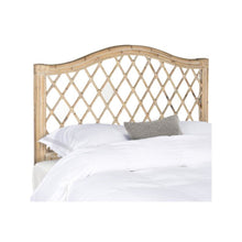 GABRIELLE WHITE WASHED WICKER HEADBOARD, SEA8031C-F