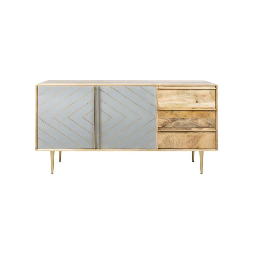 TITAN GOLD INLAYED CEMENT SIDEBOARD