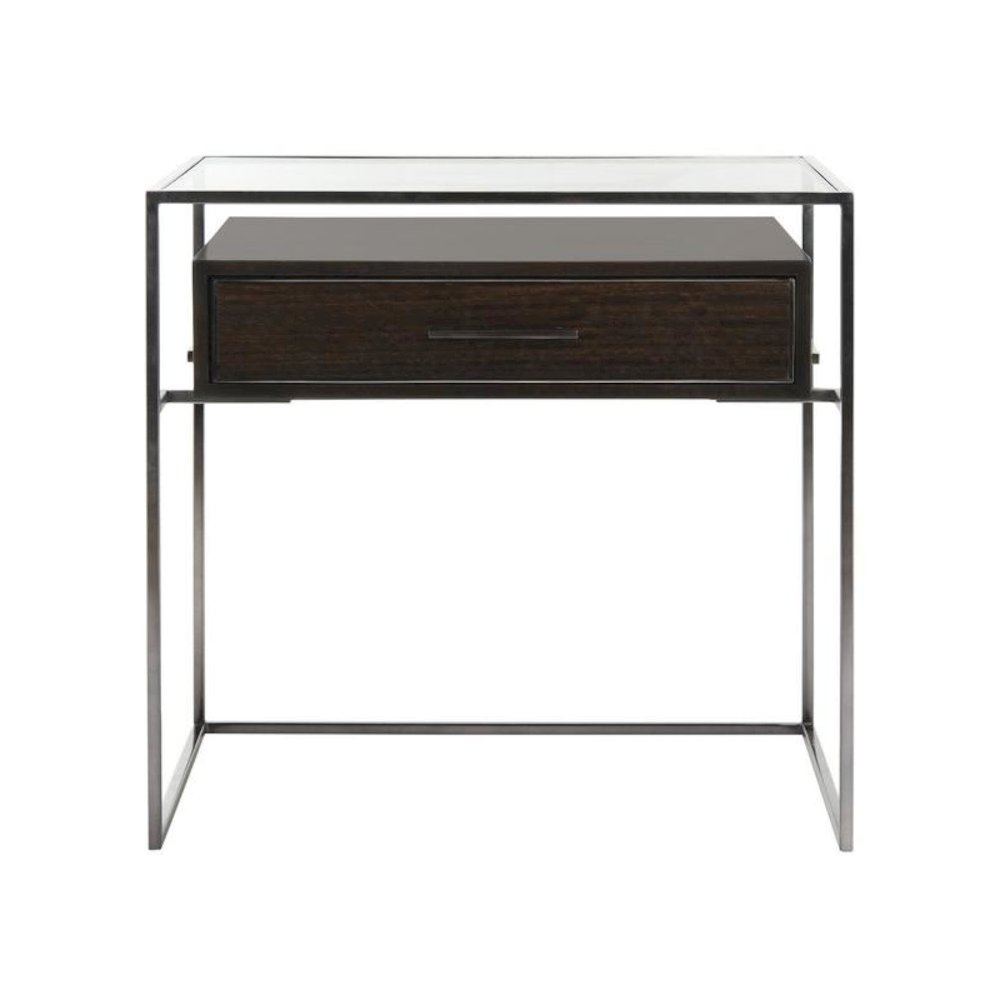 CAELAN GLASS SIDE TABLE