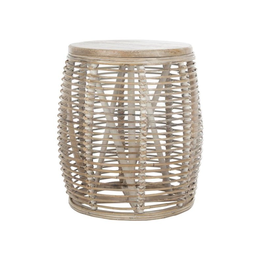 MAUI RATTAN DRUM STOOL TABLE, STL6500A