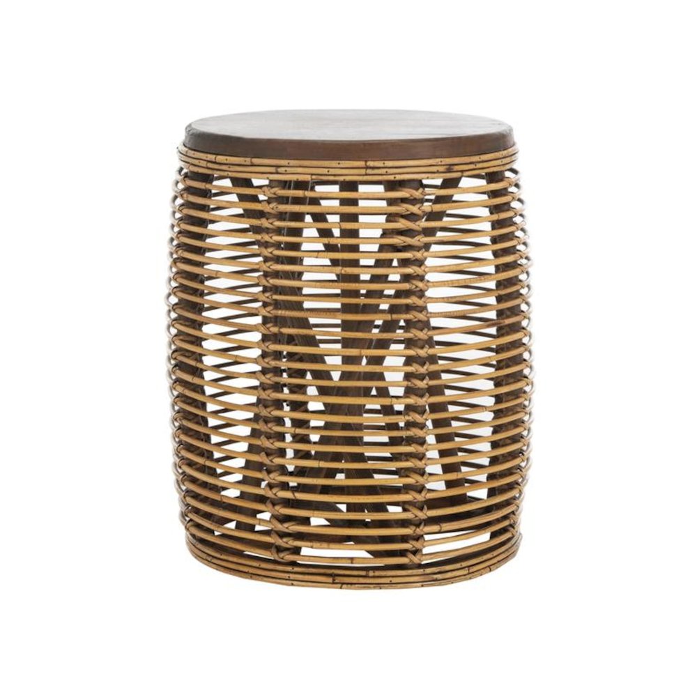 MAUI RATTAN DRUM STOOL TABLE, STL6500B
