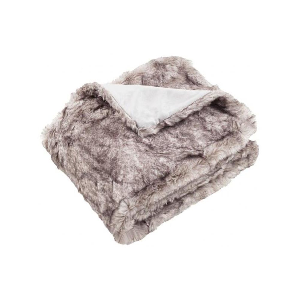 FAUX CHINCHILLA THROW, THR725B-5060