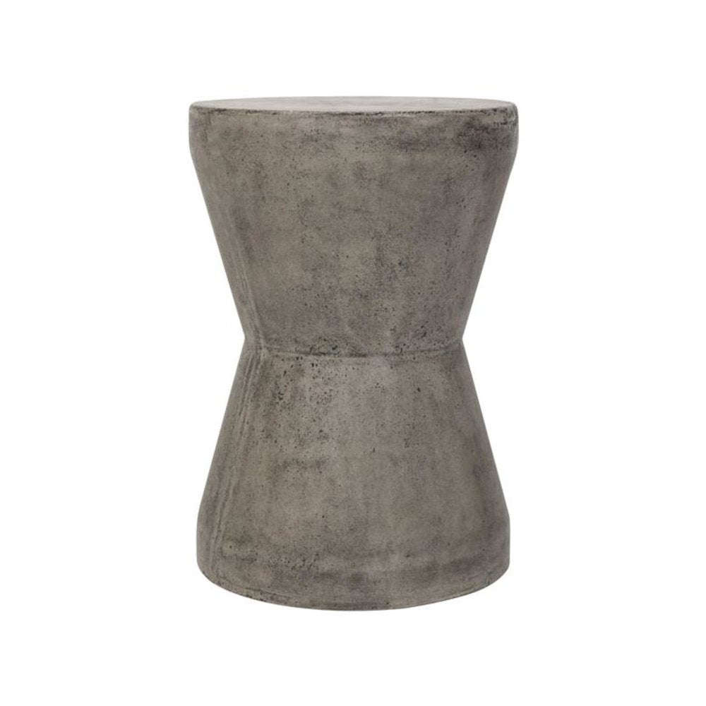 Torre Indoor/Outdoor Modern Concrete 17.3-Inch H Accent Table