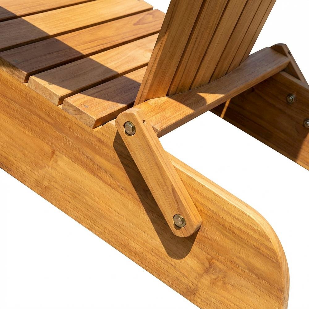 Outdoor Eucalyptus Wood Adirondack Chairs Set Of 2 With Silver Metal Accents