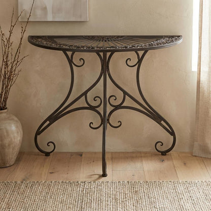 Black Finish Accent Table with Modern Design and Compact Size