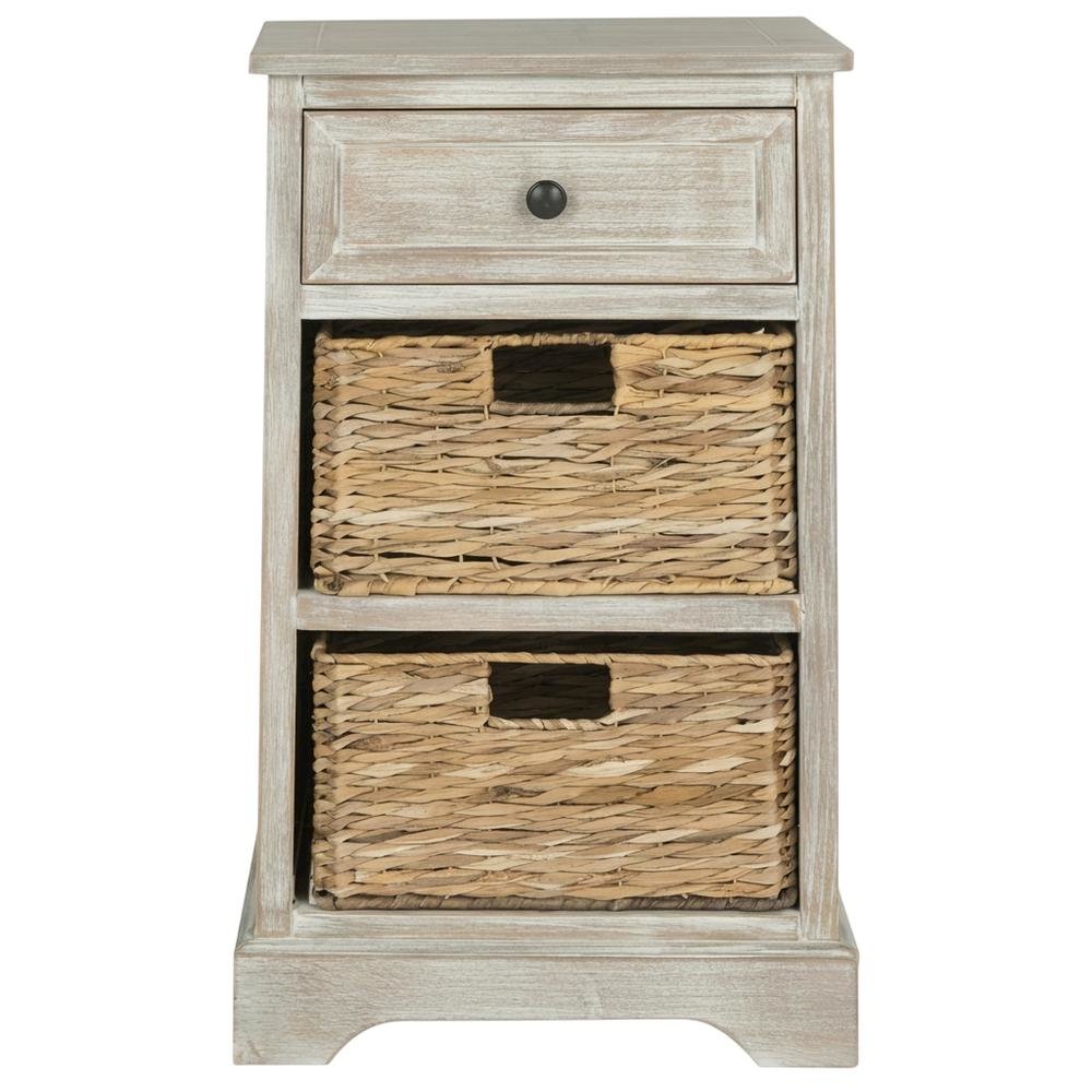 Distressed Cream, Side Table, Quality Build, Durable Wood Frame