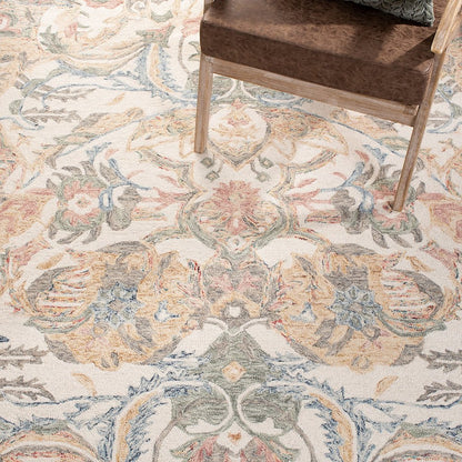 MICRO-LOOP, IVORY / BLUE, 8' X 10', Area Rug, MLP901M-8