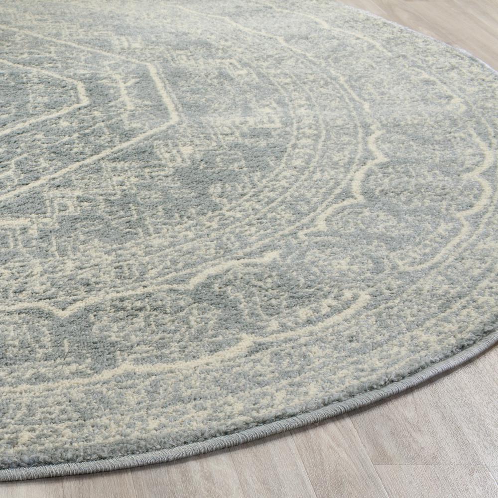 Adirondack, SLATE / IVORY, 8' X 8' Round, Area Rug, ADR108T-8R