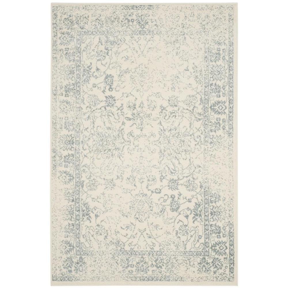 Adirondack, IVORY / SLATE, 4' X 6', Area Rug, ADR109S-4