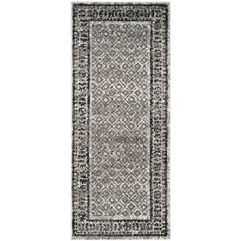 Adirondack, IVORY / SILVER, 2'-6" X 12', Area Rug, ADR110B-212
