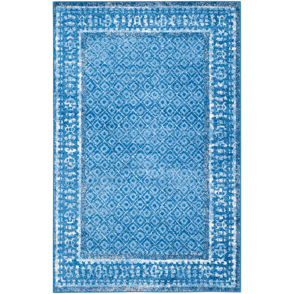 Adirondack, LIGHT BLUE / DARK BLUE, 4' X 6', Area Rug, ADR110F-4