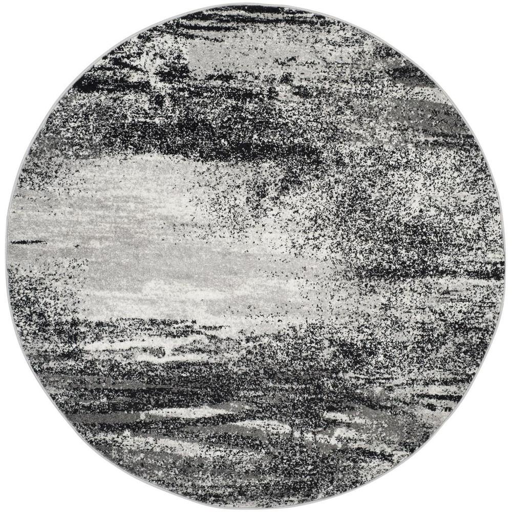 Adirondack, SILVER / MULTI, 4' X 4' Round, Area Rug, ADR112G-4R